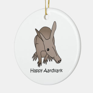 Happy Aardvark Keramisch Ornament