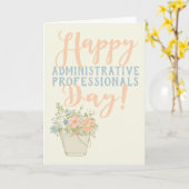 Happy Administrative Professional-dag Kaart (Gele Bloem)