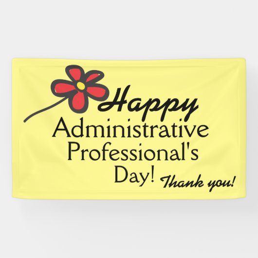 Happy Administrative Professional Day Banner (Horizontaal)