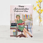 Happy Administrative Professional Day Kaart (Gele Bloem)