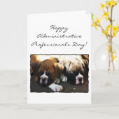 Happy Administrative Professionals Day Boxer Card Kaart (Gele Bloem)