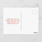 Happy Administrative Professionals Day Briefkaart (Achterkant)