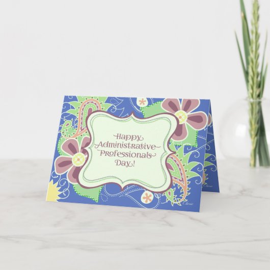 Happy Administrative Professionals Day Card Kaart (Voorkant)