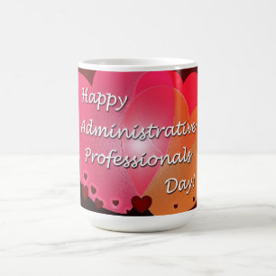 Happy Administrative Professionals Day Hearts Koffiemok