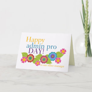Happy Administrative Professionals Day, Kantoor Mg Kaart