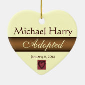 Happy Adoption Day Photo Ornament (Achterkant)