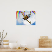 Happy African American Girl Poster (Keuken)