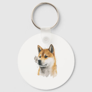 Happy Akita Dog Sleutelhanger