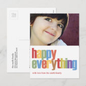Happy All Holiday-fotokaart Feestdagenkaart (Voorkant / Achterkant)