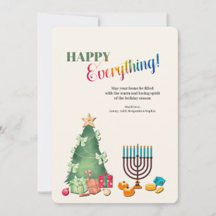 Happy All Holiday Greeting Card Feestdagenkaart