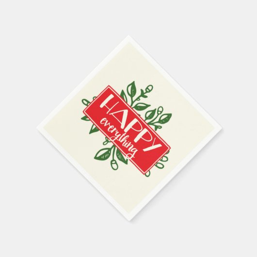 Happy All Holiday Paper Napkins Servetten (Hoek)