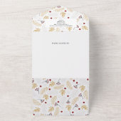 Happy All Photo Collage kerstKaart All In One Uitnodiging (Buitenkant)