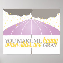 Happy als Skies grijs afdrukken zijn