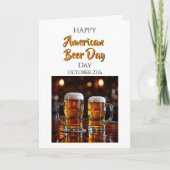 Happy American Beer Day | October 27th Kaart (Voorkant)