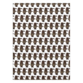 Happy American bison buffalo illustratie Tafelkleed (Voorkant)