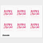 Happy and Bright Gift Label Sticker (Vel)