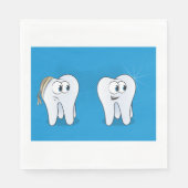 Happy and Sad Teeth Napkins Servet (Voorkant)