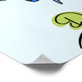 Happy Angel Fairy Jumping en Dansend Buiten Poster (Hoek)