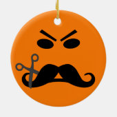 Happy & Angry Mustache ornament (Achterkant)