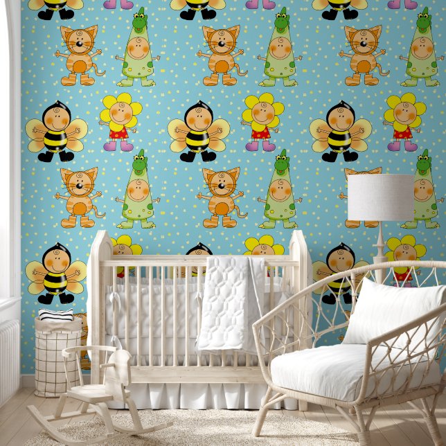 Happy Animals kinder Behang (Kinderen)