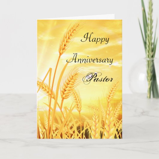 Happy Anniersary Pastor Kaart (Voorkant)