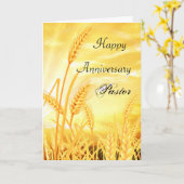Happy Anniersary Pastor Kaart (Gele Bloem)