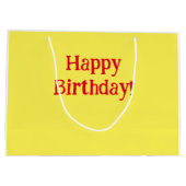 Happy Anniversaire Hérisson Hérisson Sac cadeau Gr (Dos)