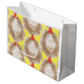 Happy Anniversaire Hérisson Hérisson Sac cadeau Gr (Devant Angle)