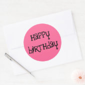 Happy Anniversaire stickers texte esquissé (Enveloppe)