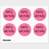 Happy Anniversaire stickers texte esquissé (Feuille)