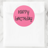 Happy Anniversaire stickers texte esquissé (Sac)