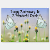 Happy Anniversary Butterflies Magnet (Recto)