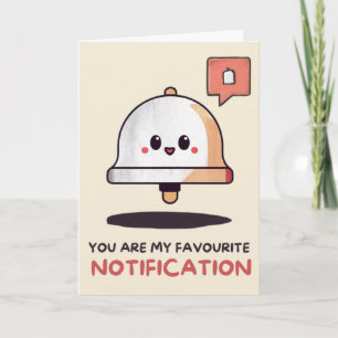 Happy Anniversary Cute Funny Notification Card Kaart