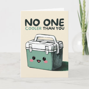 Happy Anniversary Cute Funny Simple Coolbox Card Kaart