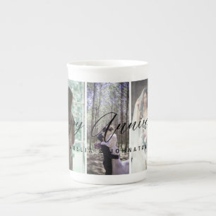 Happy Anniversary Photo Collage Mug Photo vertical