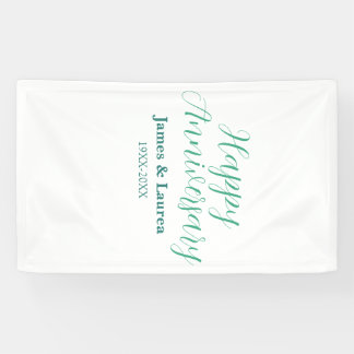 Happy anniversary wedding name date year simple mi spandoek