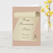 Happy Anniversay Pastor Kaart (Gele Bloem)