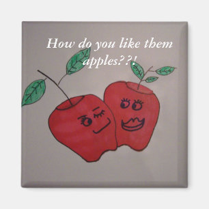 happy appels magnet magneet