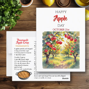 Happy Apple Day   21 oktober Briefkaart