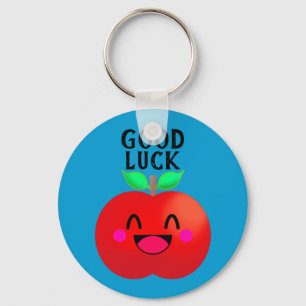 Happy Apple Good Luck Sweet Pure Motivation Sleutelhanger