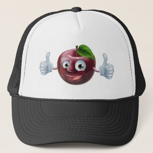 Happy apple man trucker pet (Voorkant)