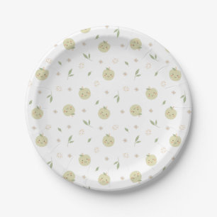 Happy Apples Pattern - Papieren Borden Bordje
