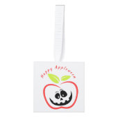 Happy Appleween Jack O'lantern Thunder_Cove Kubus Ornament (Voorkant)
