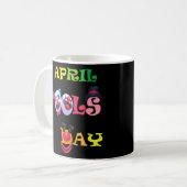 Happy April Fools Dag 1 April Fools Dag Joke Koffiemok (Voorkant links)