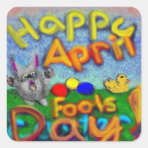 Happy April Fools Day stickers