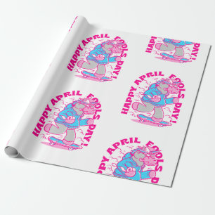 happy April Fools Day unicorn grappig Cadeaupapier