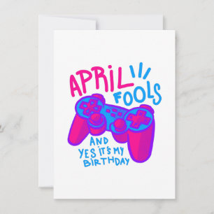 Happy April Fools Day verjaardagsgamer Kaart