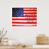 HAPPY ARBEIDSDAG VLAG poster (Keuken)