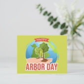 Happy Arbor Day Briefkaart (Staand voorkant)