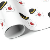Happy Art Abstract Clown Cadeaupapier (Rol Hoek)